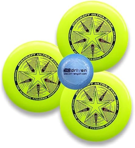 Discraft Ultimate Disc Bundle - Set of 3 175g Ultra Stars (Yellow)