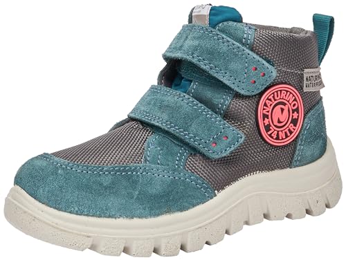 Bottines imperméables Naturino Geminae Low WP pour fille en cuir rose
