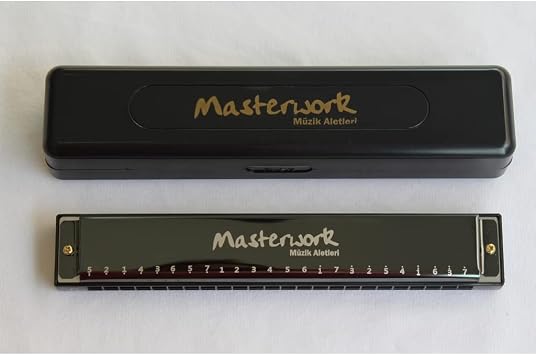 My Yonca - 24 Delikli C Mızıka Kutulu ve Temizleme Mendilli - 24 Hole C Key with Case, Diatonic Harmonica for Beginner, Adult, Kids, Professional, Students, Friends, Gifts