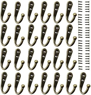 25 Pieces Wall Mounted Coat Hook Robe Hooks Cloth Hanger Coat Hanger Coat