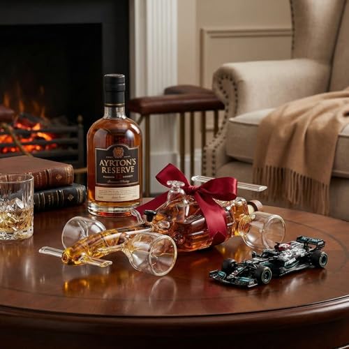 Image of F1 Racecar Whiskey Decanter - 8.12OZ - Scotch, Bourbon, Liquor Decanter for Car Lovers, Formula 1 One, Racing Enthusiasts - Unique Whisky Car Bottle, Gift for Men, Barware Decor, Novelty for Home Bar