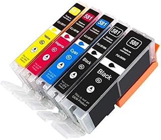 5PK BVH Direct PGI-580XXL CLI-581XXL Ink Cartridges compatible with Canon Pixma TR7550 TR8550 TS6150 TS6151 TS8150 TS8151 TS8152 TS9150 TS9155 5 Pack(1PGBK, 1Black, 1Cyan, 1Magenta, 1Yellow)