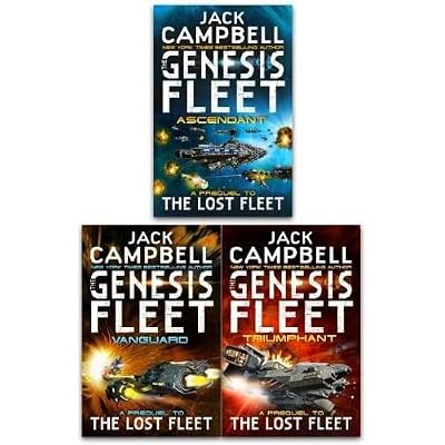 Jack Campbell Genesis Fleet Series 3 Books Collection Set - Ascendant, Vanguard, Triumphant