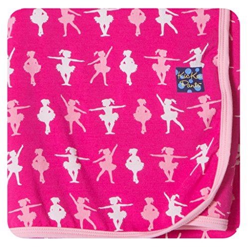 KicKee Pants Newborn Swaddling Receiving Blanket, Little Girls- Calypso Ballerina, One Size