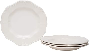 Red Vanilla Country Estate White Salad Plates 8.25", Set of 4
