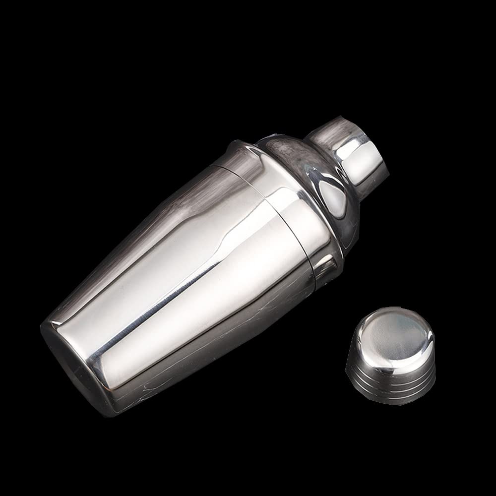 12 Pezzi Bar Bartender Kit Cocktail Shaker Set in acciaio inossidabile con elegante vassoio di bambù (550ML)