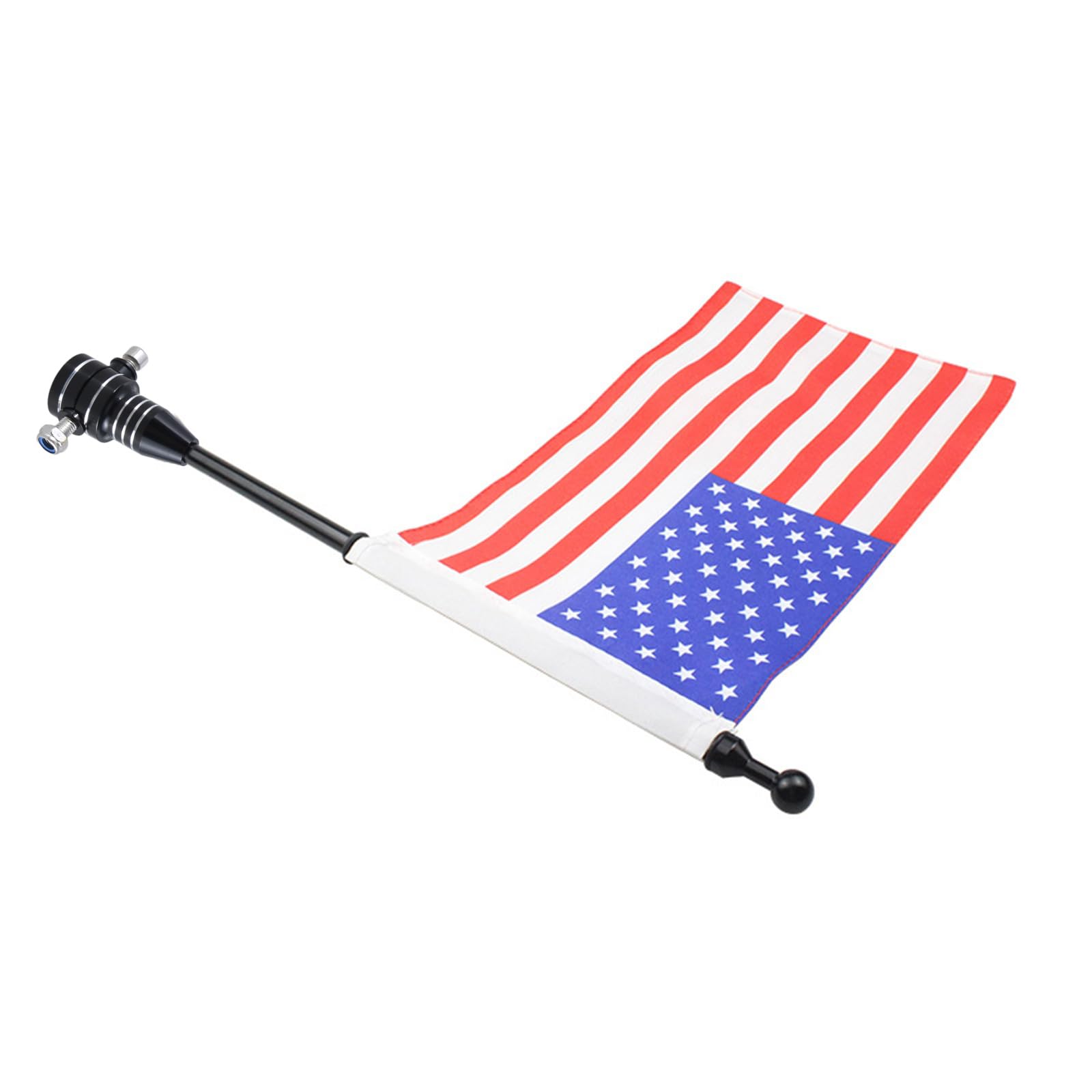 Bandiere del motociclo Pali Montare Portapacchi Bandiere Mensola Con Base Regolabile Per Posteriore Portapacchi Decorazione Nero Moto Flagpole Mount
