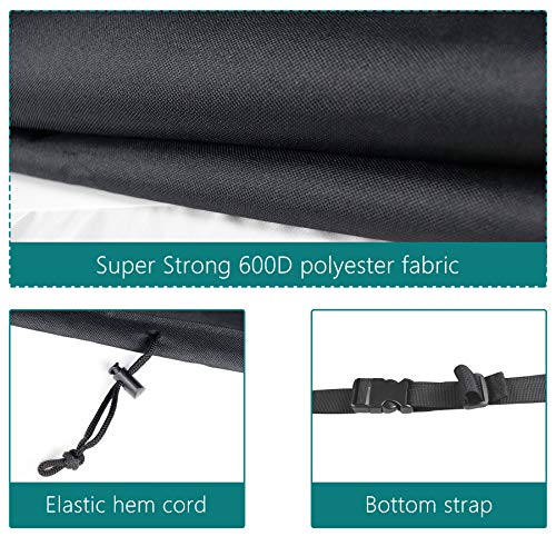 Daisypower Universal Generator Cover, Heavy Duty Weather- Resistant Covers for Most 5000-10000 Watt Portable Generators,Black 32L x 24 W x 24H inches