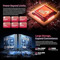 TECLAST T65 Plus Tablet 13.4 Zoll 120Hz Display Helio G99 2.2GHz Gaming, 4G LTE Dual SIM WLAN, 10000mAh/18W, 20GB RAM+128GB ROM(8TB TF), Widevine L1/13MP/GPS, Gemini AI Android Tablets – Ansicht 4