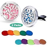 Car Fragrance Essential Oil Prume Diffuser Vent Clip Tree of Floral & Cloud Set