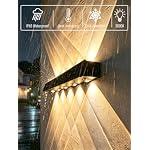 Solar Wall Lights,2 Pack (Downward Light - Warm White) - Image 3
