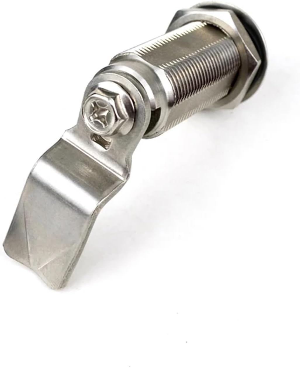 Cabinet Lock Stainless Steel Straight Tongue Curved Tongue Extended Triangular Lock and Extended Angle GH=50mm 1Pcs(BH7)