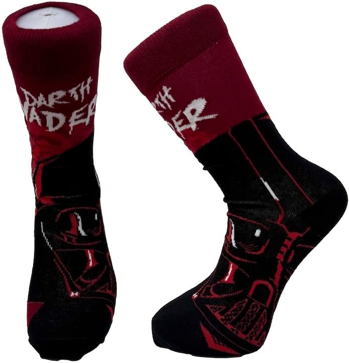 Darth Vader Star Wars Mens Calf Socks Size 6.5-11.5
