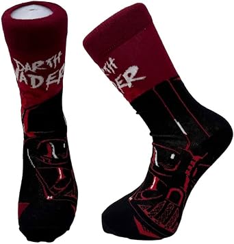 Darth Vader Star Wars Mens Calf Socks Size 6.5-11.5