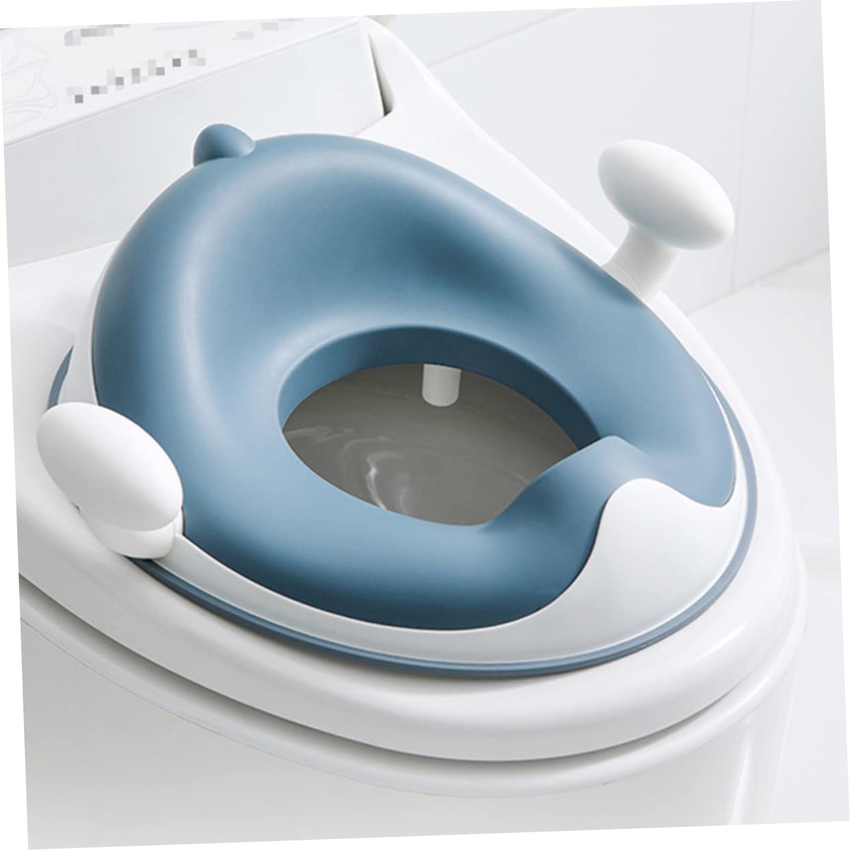 Kisangel 1pc Boy Girl Toilet Trainer Comfortable Boy Girl Potty Training Seat for Boys Girls Safe Non- Design Handles Suitable for Indoor Use