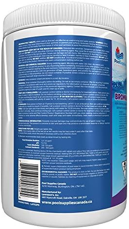 Bromine Tablets Hot Tub and Spa - 750g Brominating Tablets - Long-Lasting Water Sanitizer - Controls Bacteria & Algae - Maintains Crystal Clear Water - By Pool Supplies Canada - 3