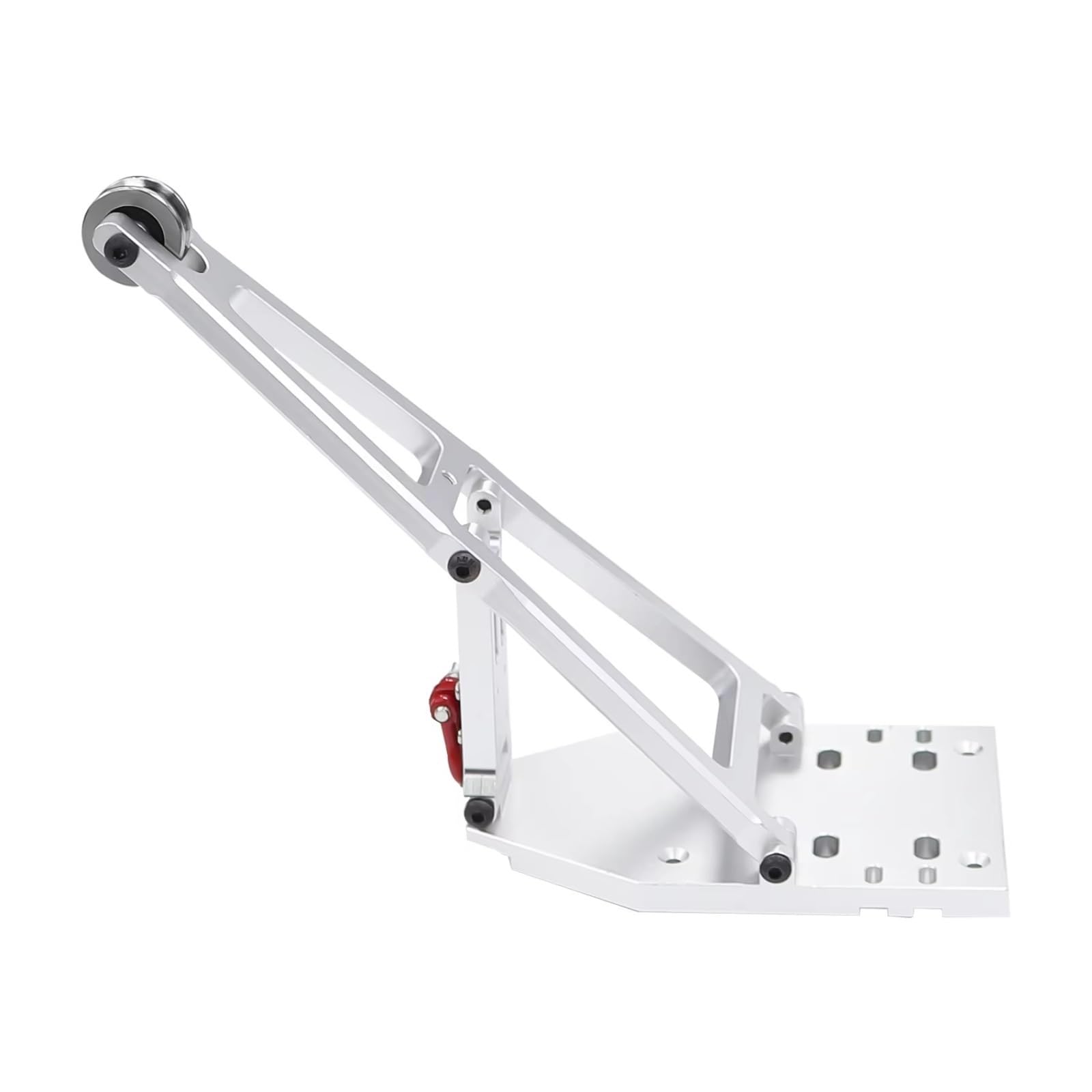 Piezas para Coches RC para Axial para Capra 1/10 RC para Buggy Crawler Car Upgrade Part Accesorios Kit De Brazo Grúa Aluminio(Silver)