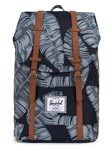 Herschel Retreat バックパック, ブラックパーム。, Classic 19.5L