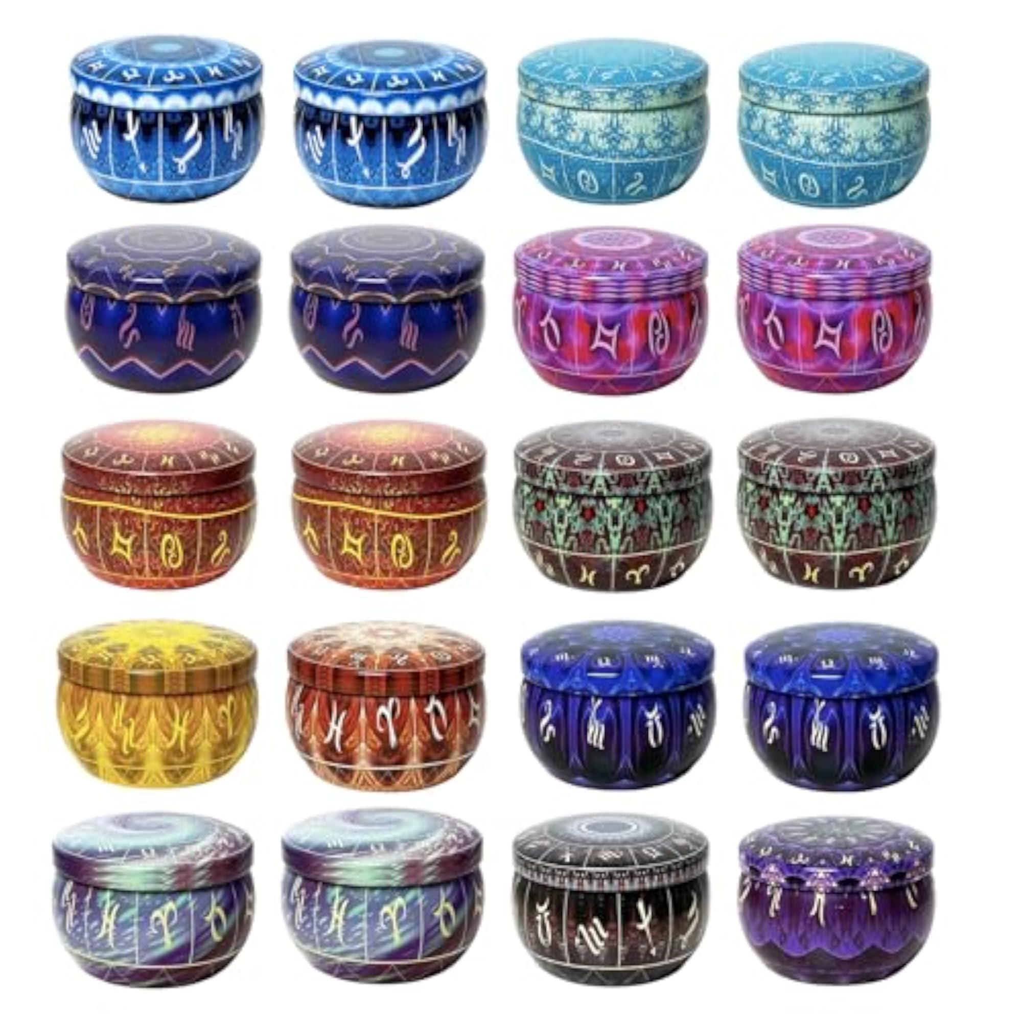 24 Pcs Candle Tins with Lids for Candle Making