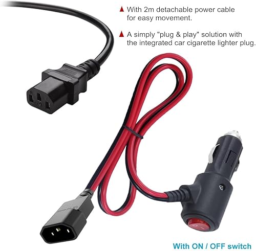 Miniatura 5 de Almohadilla calentadora de bolsa de entrega de 150 W, calentador de alimentos portátil para microondas, contenedor de pizza para almuerzo de picnic,