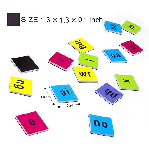 XDNOOK Phonics Magnetic Letter Tiles,Spelling Reading Games Manipulative Phonemic Awareness Sentence Building Alphabet ABC Fridge Magnets Speech Therapy Homeschool Classroom Learning Activity - Image 8