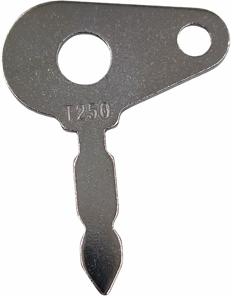 3Pcs Ignition Key 8223438 54324157 Compatible with Lucas Ford 6000 650 TW10 New Holland TN75A Case Tractor T250 David Brown 1190 1194 1210