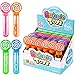 Kyrieval 24 pcs Mini Bubble Wand Set 4 Colors Party Favors Toy for Kids Birthday Party Gift
