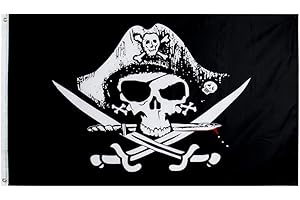 FLAGLINK Dead Man's Chest Flag - Jolly Roger Pirate Banner 3x5