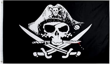 FLAGLINK Dead Man's Chest Flag - Jolly Roger Pirate Banner 3x5