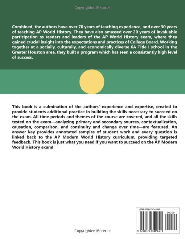 Mastering AP Modern World History: A Practice Book for Students (by Teachers) Updated for 2024 - Image 2