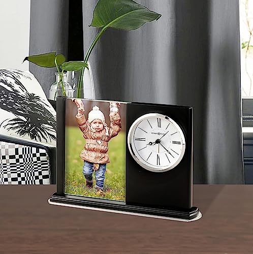 Howard Miller Portrait Caddy Iii Table Clock 645-817 – Picture Frame & Timepiece With Quartz, Alarm Movement #TOP2
