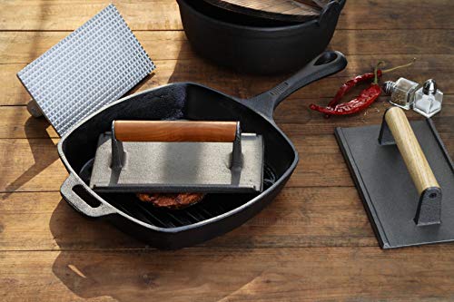 Image of New Star 36411 Commercial Grade Aluminum Steak Weight /Bacon Press, 8.25 by 4.25-Inch | Commercial Grade
