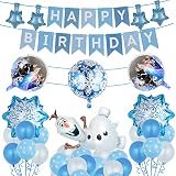 Frozen Décoration de Fête Ballons, Elsa Décoration d'anniversaire, Elsa Ballons Décorations de Fête Congelé Fournitures de Fête Anniversaire Frozen Ballon D'anniversaire Décoration Ensemble pour Les