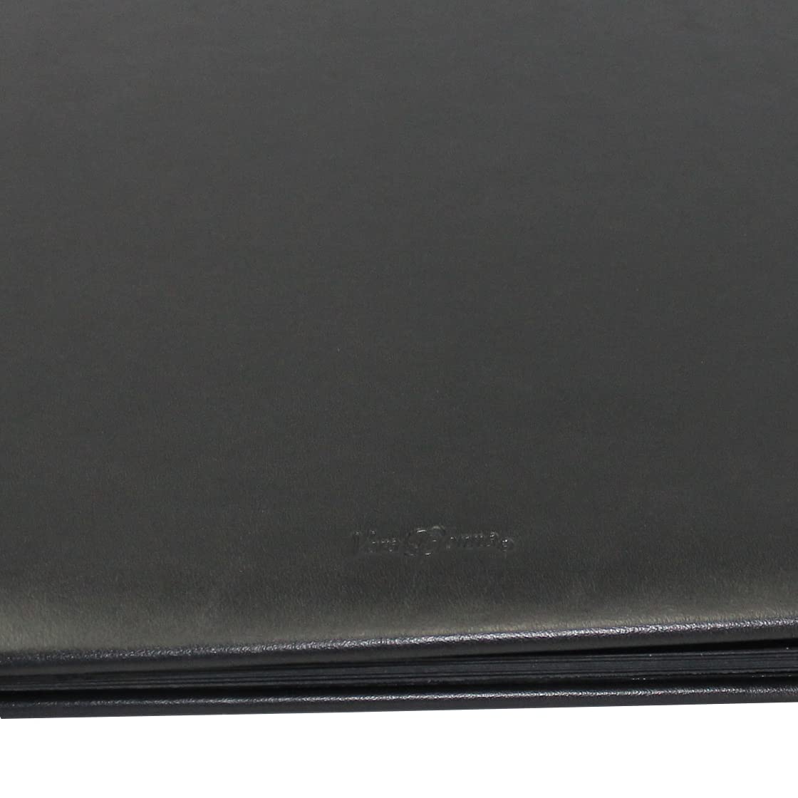 Classificatore in pelle bovina pieno liscio con registro 1 – 7 in Nero