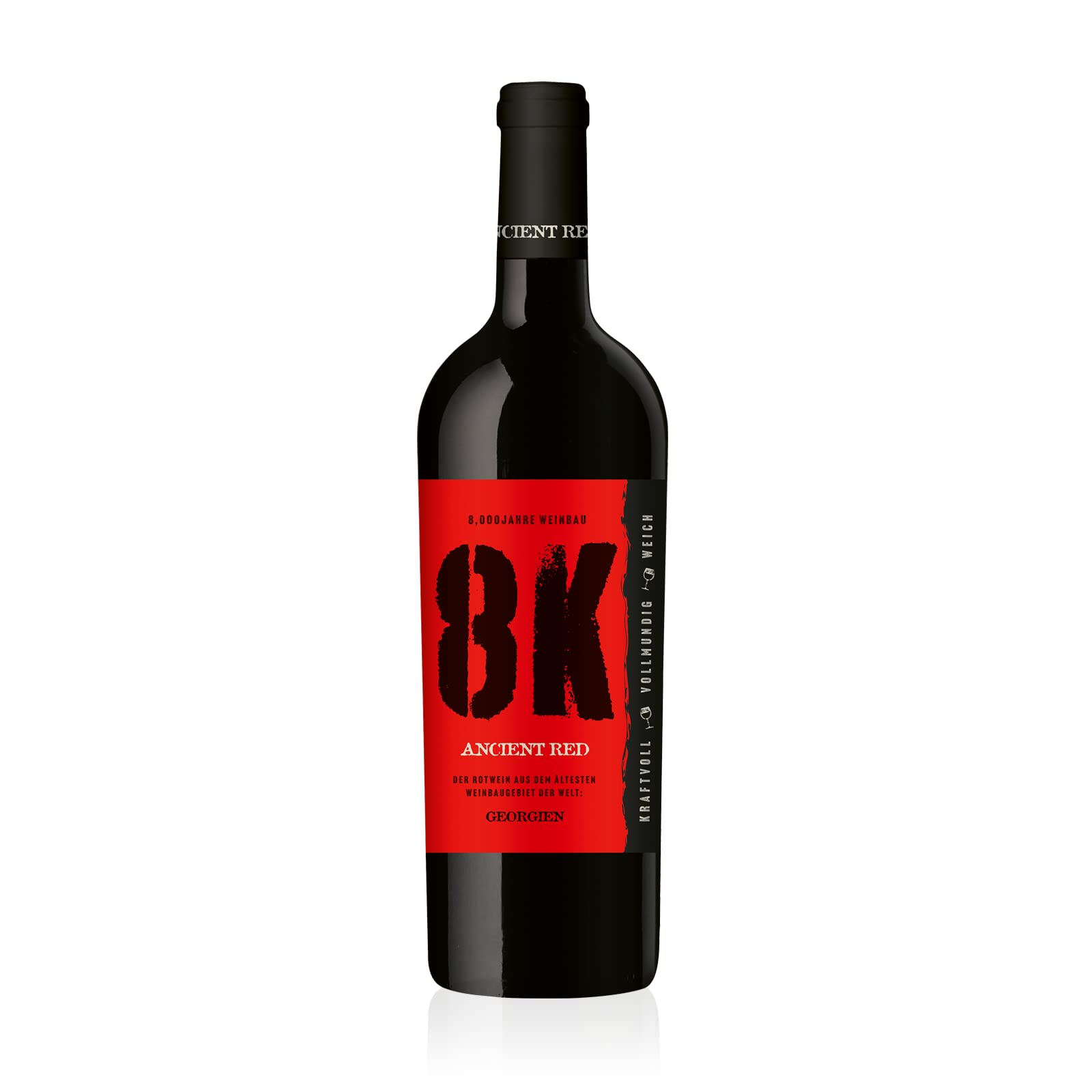 8K Ancient Red 1 x 0,75l | Rotwein aus Georgien | Halbtrocken | Georgien - 8.000 Jahre Weinbautradition
