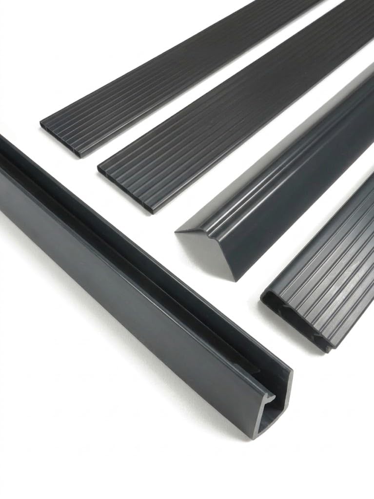 Kit de ocultación con lamas de PVC para panel de valla metálica de malla 55, protección contra el viento y la vista - Altura 1m93 x 2m50 Gris antracita