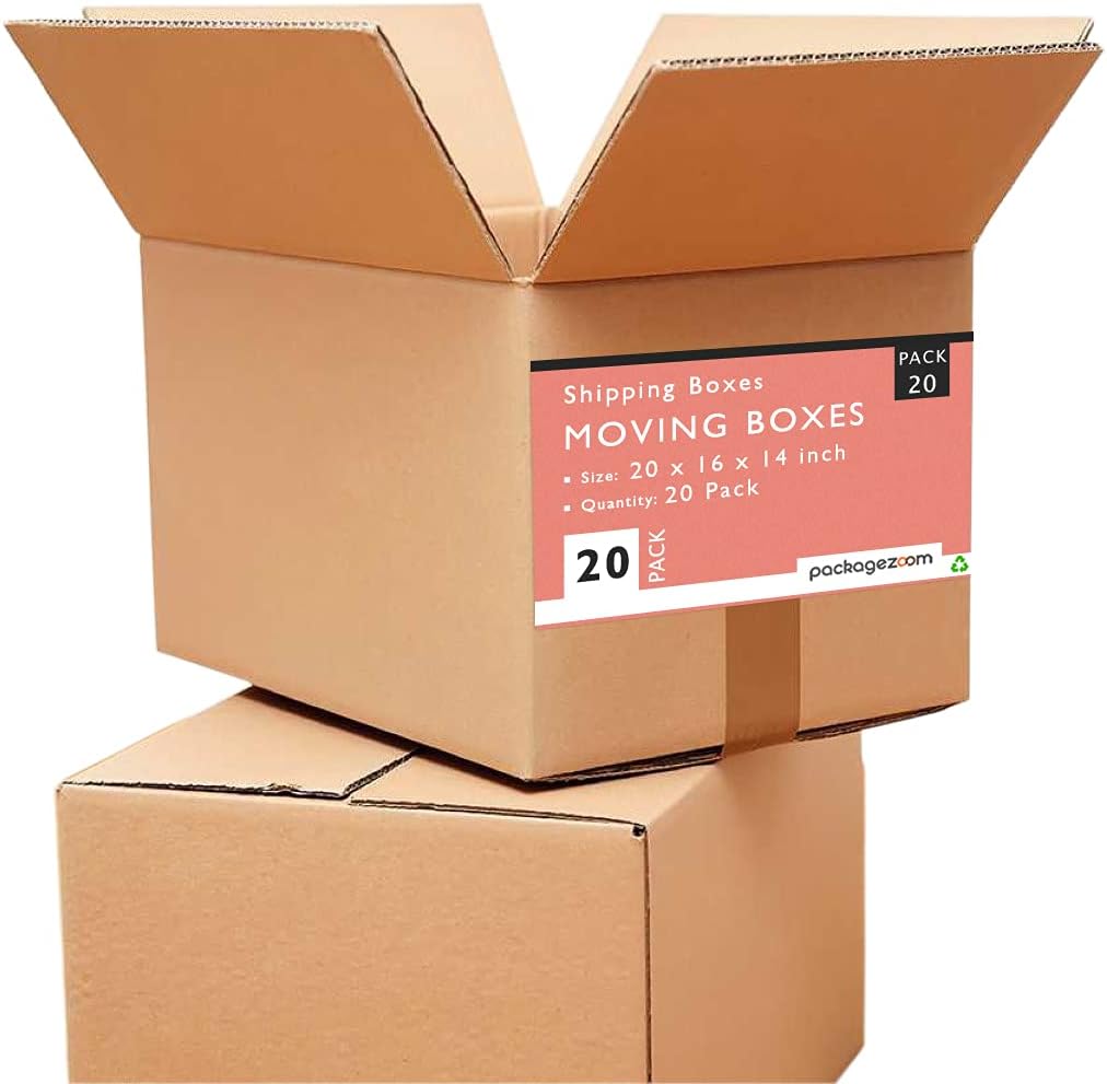 20 x 16 x 14 Large Moving Boxes Pack of 20 Corrugated Box