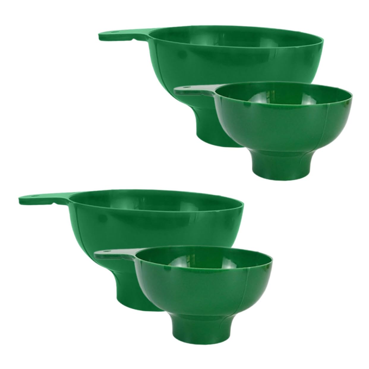 Cabilock 4pcs Wide Mouth Mason Jar Funnel Plastic Filling Bottles Liquor Pour Spout Kitchen Funnel Strainer