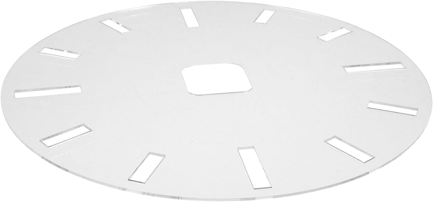 Acrylic Clock Face Template 16 Inch Circle Router Template for Woodworking with Marking Standard Clock Movement and DIY Projects