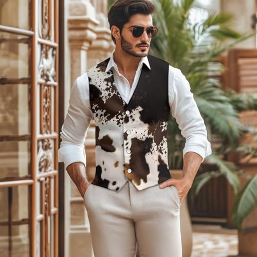 Men's Suit Vests Casual Formal Dress Vest Business Slim Fit Waistcoat Vest for Suits Tuxedo with Back Strap S-4XL2