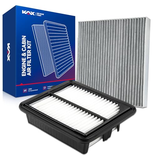 KAX Engine & Cabin Air Filter Kit Replacement for Honda Accord 2014-2017 2018-2022 2.0L (FULL HYBRID EV-GAS) Replace# CA11399 CF10134