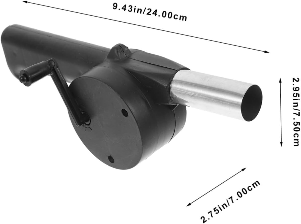 LIOOBO Hand Crank Blower Fan for Outdoor Grilling and Camping Fire