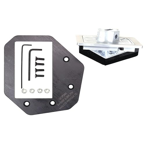 Miniatura 4 de Malco GOP34XUK - Kit de actualización de punzón de canalón estilo X de 3 x 4 pulgadas, perforador de salida de canalón y montaje de troqueles