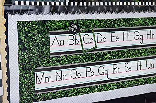 Modern Farmhouse White Herringbone Straight Border Trim #TOP1