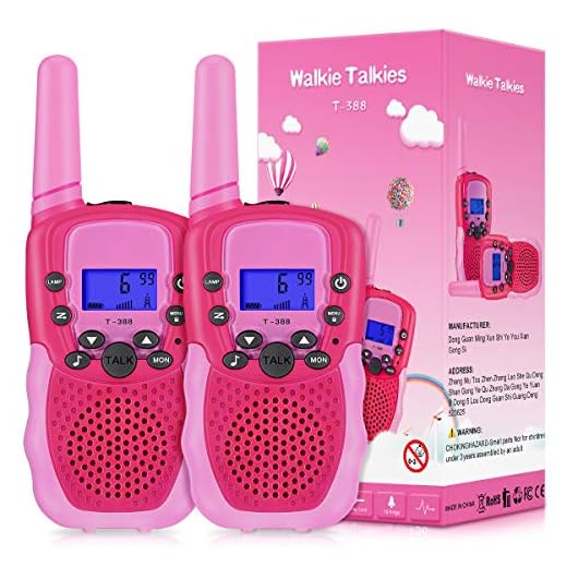 SnowCinda Walkie Talkies for Kids, Toys for 3-12 Year Old Girls with 22 Channels 2 Way Radio 3 Miles Long Range Toy for Outside Adventures, Best Gifts for 3-12 Year Old Girls