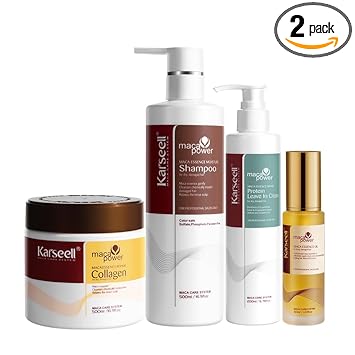 Karseell Collagen Hair Treatment Deep Repair+ Argan Oil Shampoo+Leave-In Conditioner