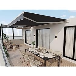 Vente-unique - Toldo motorizado con Cofre 5 x 3 m Antracita - COFANA