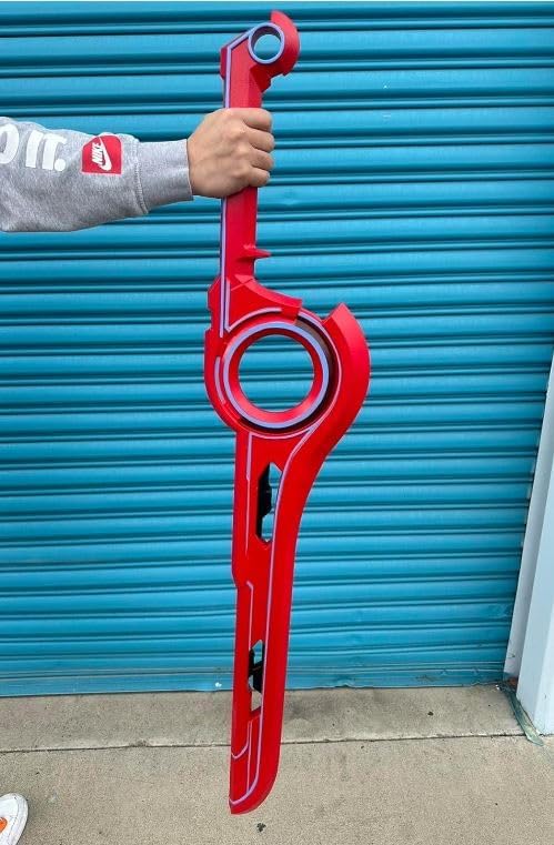 KinStore 49" Fantasy Anime Style Foam Monado Sword Replica for Cosplay Collection