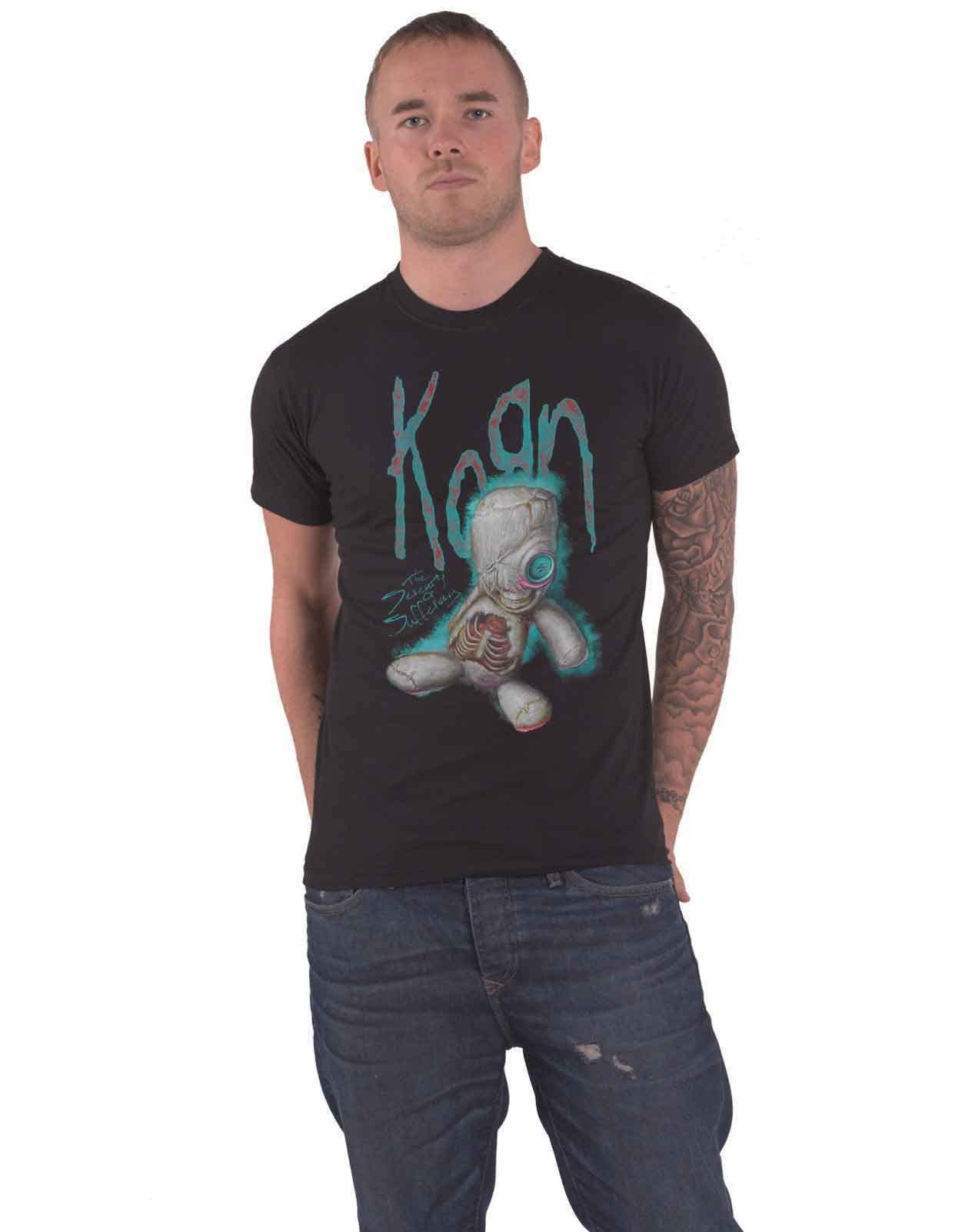 Korn T Shirt SOS Doll Band Logo Official Mens Black