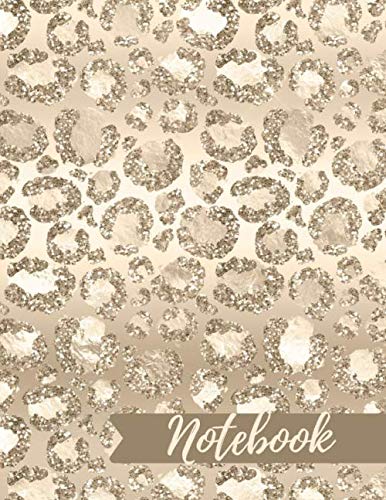 Leopard Print Notebook: Leopard Print Composition Notebook - College Ruled